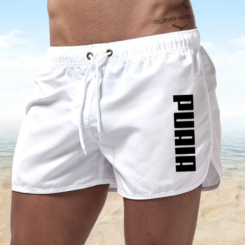 Neue heiße Sommer Badehosen – Sportliche Gym- und Lauf-Shorts für Männer, Luxus Strand-Shorts, Schnell Trocknende Herren Badebekleidung, Boardshorts und Briefs