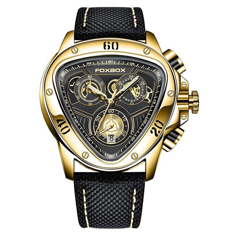 Triangular Snake Head Multifunction Chronometer