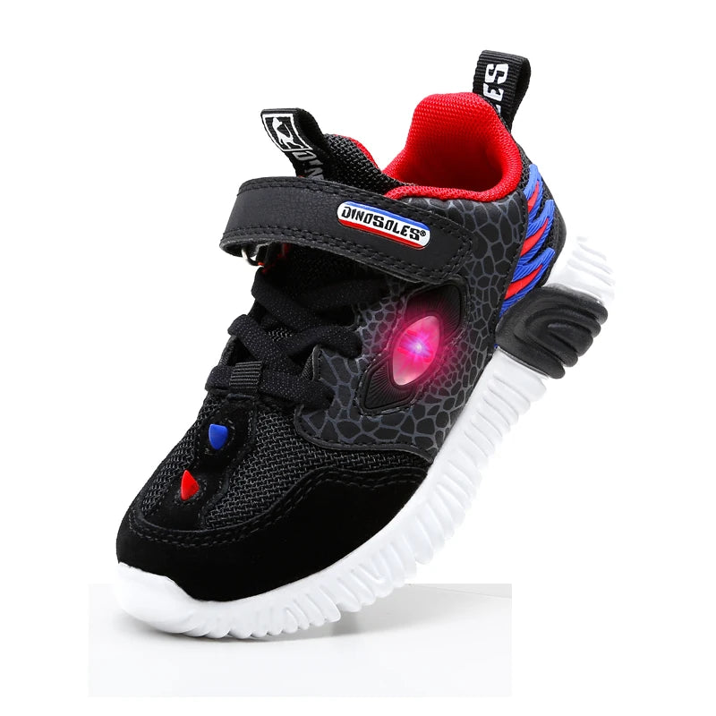 EXDINO Kinder LED-Schuhe – Leuchtende Sportsneaker für Jungen und Mädchen