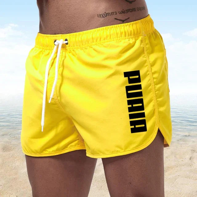 Neue heiße Sommer Badehosen – Sportliche Gym- und Lauf-Shorts für Männer, Luxus Strand-Shorts, Schnell Trocknende Herren Badebekleidung, Boardshorts und Briefs