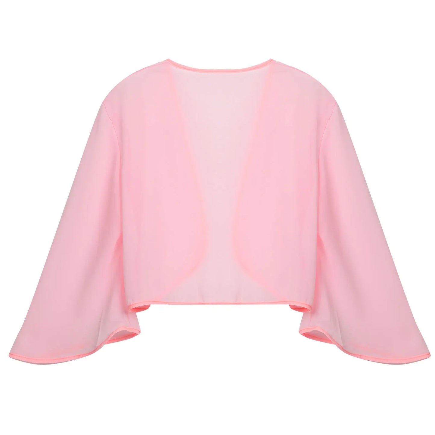 Damen Eleganter Rüschen-Bolero Shrug – Halbarm Chiffon Kurzjacke für Abendkleider, Hochzeiten und Partys