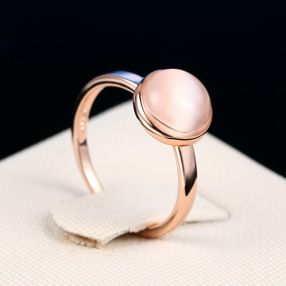 Opal-Roségold-Damenring – Eleganz und moderner Stil