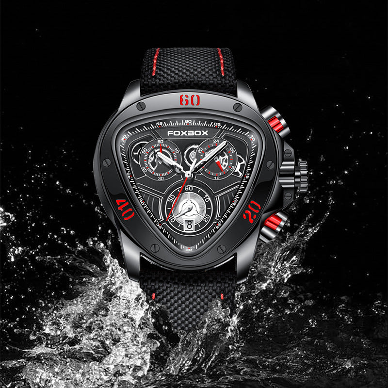 Triangular Snake Head Multifunction Chronometer