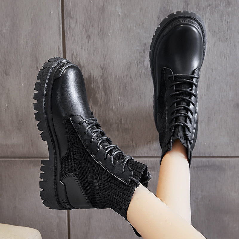 Britische High-Top Martin Boots – Koreanischer Stil für Damen