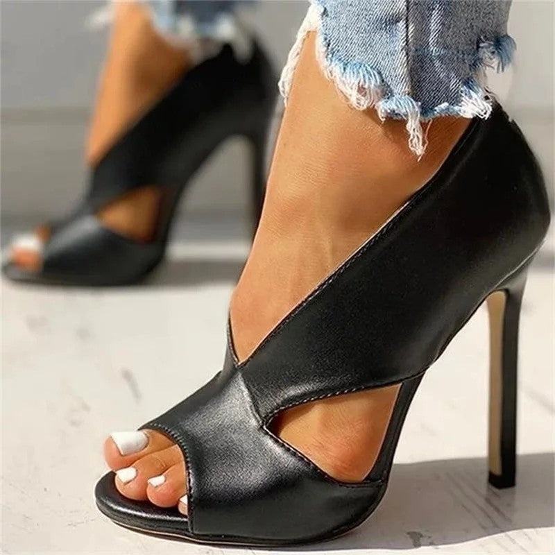 Sexy High-Heel-Sandalen – Elegante Damenschuhe mit Cut-Out-Design und feinem Absatz