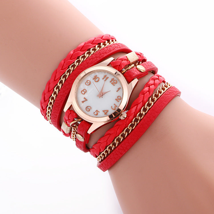 Bohemian Armbanduhr mit Armband im Bangle-Stil