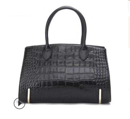 Elegante Damen-Lederhandtasche – Lässiges Design mit Animal-Print