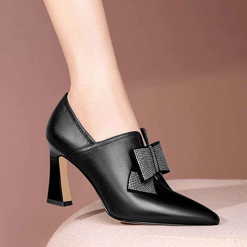 Elegante High-Heel-Pumps mit Schleife – Perfekte Damenschuhe für Partys und besondere Anlässe