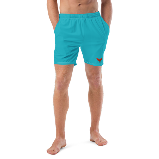 Herren-Schwimmshorts "Teal Recycled Mid-Length" aus recyceltem Material mit UPF 50+ 🌊🩲