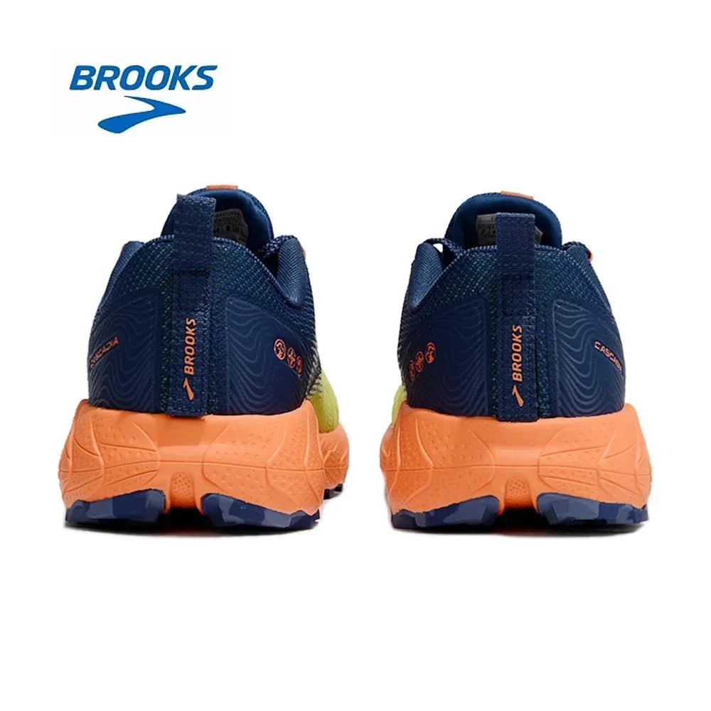 BROOKS Cascadia 17 Light yellow green Running Shoes Women Men Long-Distance Road Sport Training Casual Sneakers