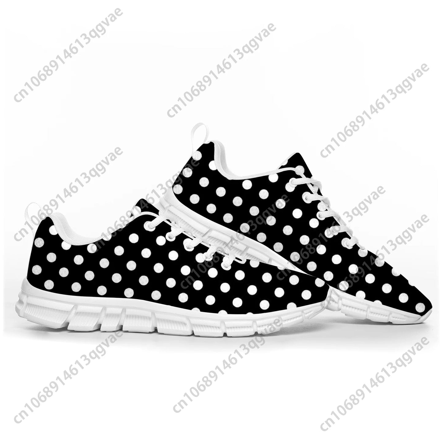 Polka-Dot Sportschuhe – Maßgeschneiderte Sneaker für Damen, Herren, Teenager und Kinder