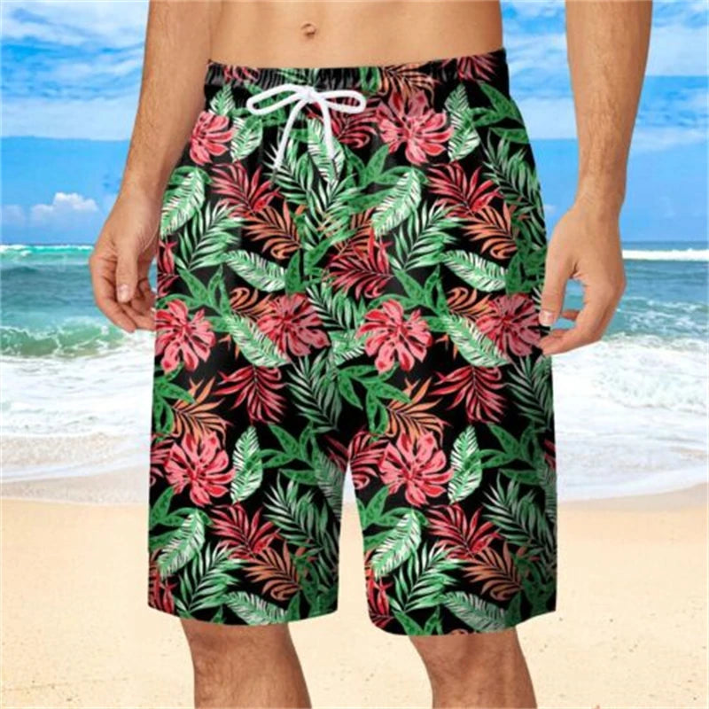 Florale Beach-Shorts – 3D-gedruckte Surfboard-Shorts für Männer und Kinder, Schwimm-Shorts, Gym-Shorts und mehr