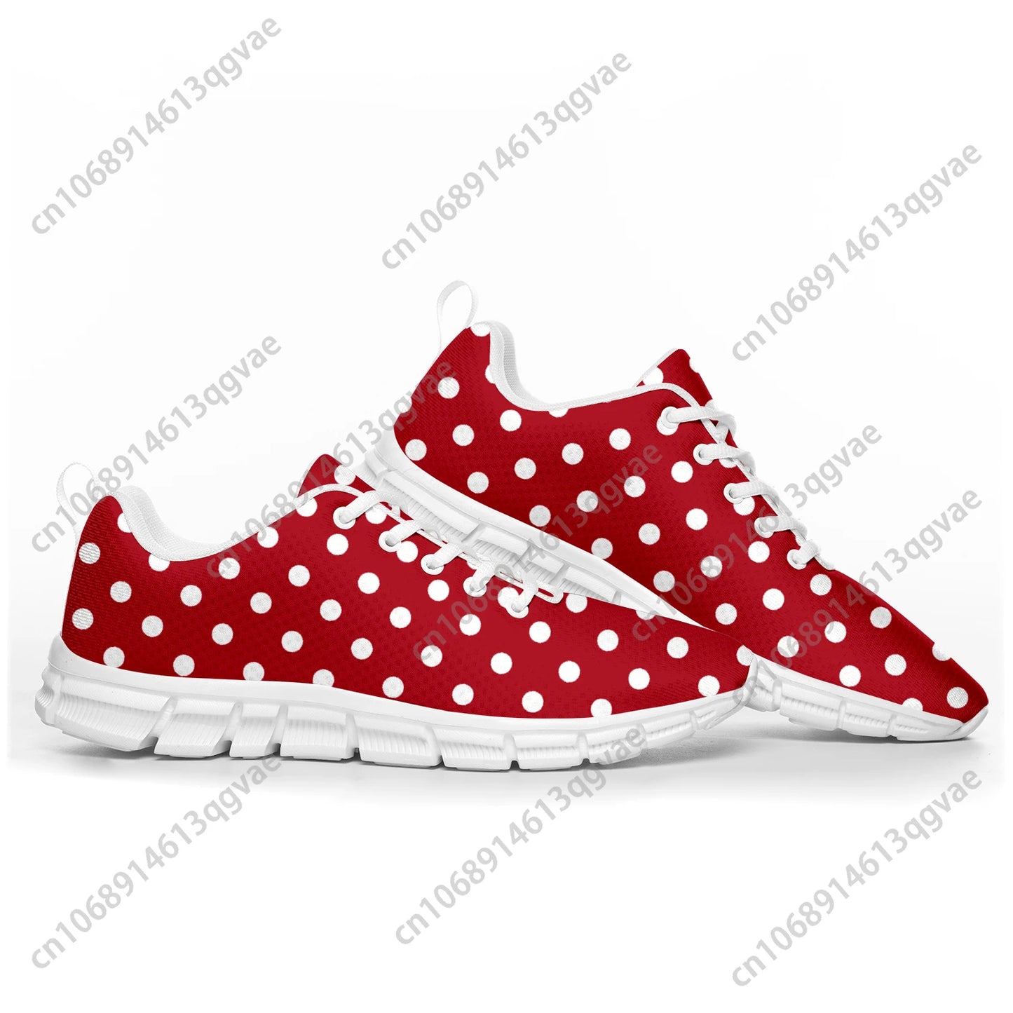 Polka-Dot Sportschuhe – Maßgeschneiderte Sneaker für Damen, Herren, Teenager und Kinder