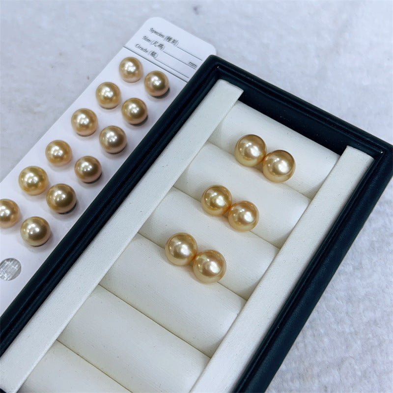 Seewasser Nanyang Gold Perlen Ohrstecker