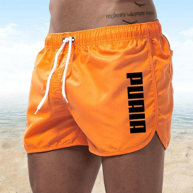 Neue heiße Sommer Badehosen – Sportliche Gym- und Lauf-Shorts für Männer, Luxus Strand-Shorts, Schnell Trocknende Herren Badebekleidung, Boardshorts und Briefs