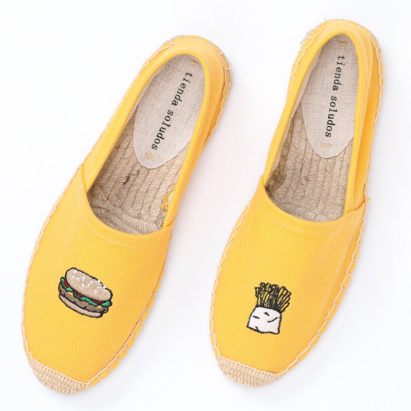 Sommerliche Damen-Espadrilles mit Stickereien – Leicht, Bequem und Stilvoll