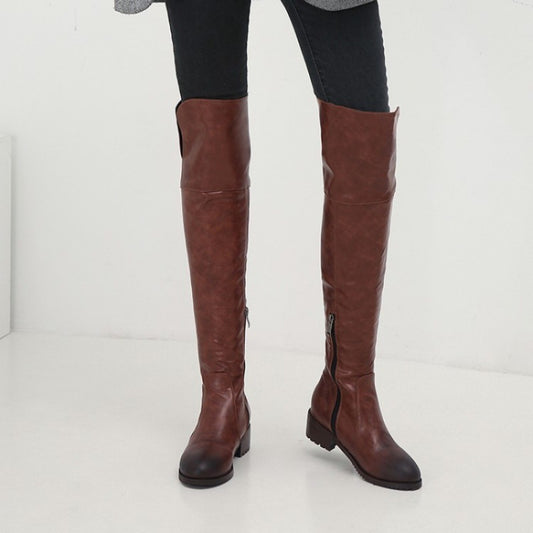 Overknee-Stiefel für Damen – Flach, Elegant und Vielseitig