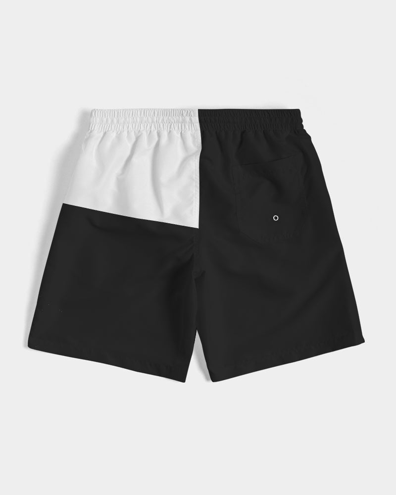 Grafisches Schachmuster Schwarz & Weiß – Klassische 7"= 18 cm, Herren-Boxershort