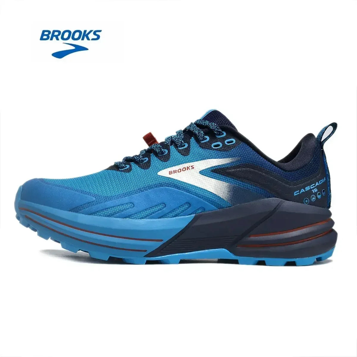 BROOKS Cascadia 16 Running Shoes Yellow Black Grenadine Men Women Long-Distance Road Sport Training Casual Sneakers