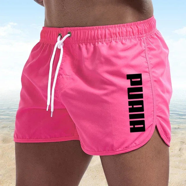 Neue heiße Sommer Badehosen – Sportliche Gym- und Lauf-Shorts für Männer, Luxus Strand-Shorts, Schnell Trocknende Herren Badebekleidung, Boardshorts und Briefs