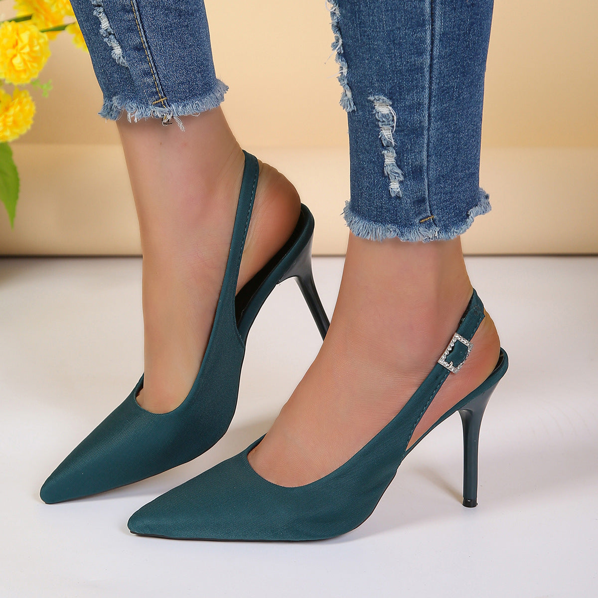 Elegante Slingback-Stiletto-Pumps – Sommerliche High Heels für Damen mit Stil