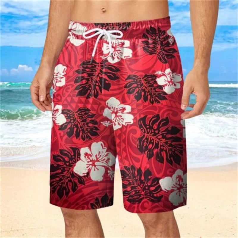 Florale Beach-Shorts – 3D-gedruckte Surfboard-Shorts für Männer und Kinder, Schwimm-Shorts, Gym-Shorts und mehr