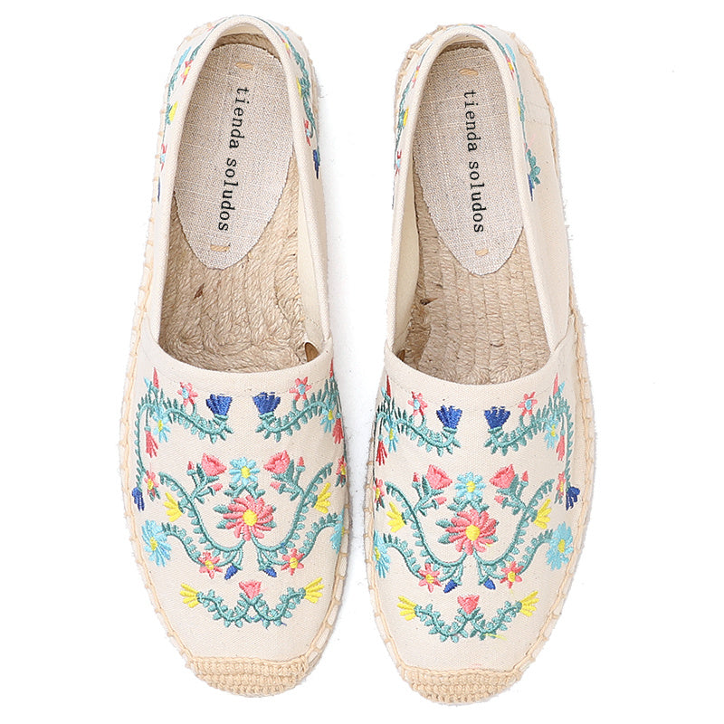 Sommerliche Damen-Espadrilles mit Stickereien – Leicht, Bequem und Stilvoll