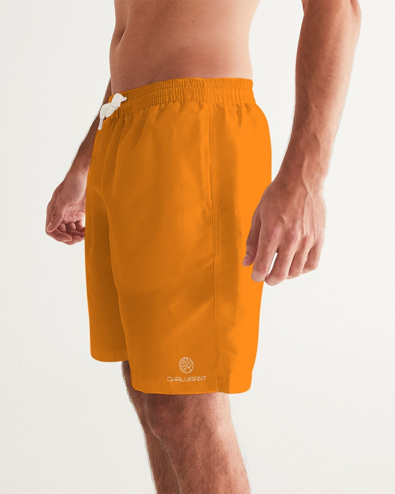 Herren-Boxershorts "Tangy-Orange" 7" = 18 cm,  – Klassische Passform