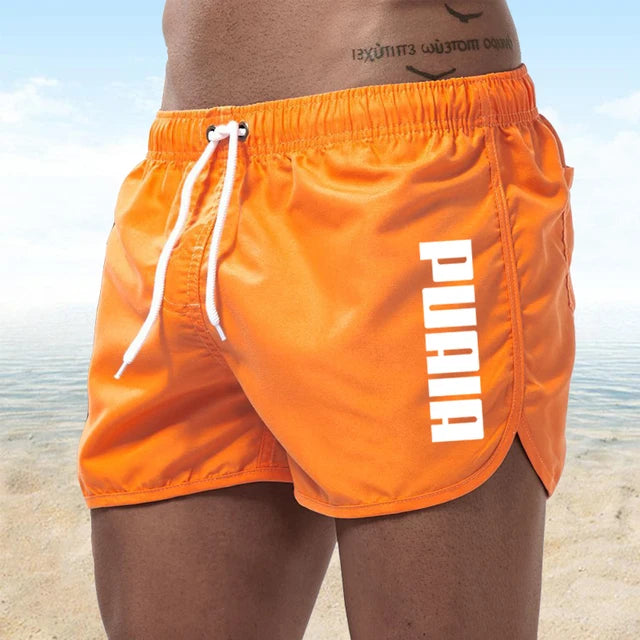 Neue heiße Sommer Badehosen – Sportliche Gym- und Lauf-Shorts für Männer, Luxus Strand-Shorts, Schnell Trocknende Herren Badebekleidung, Boardshorts und Briefs