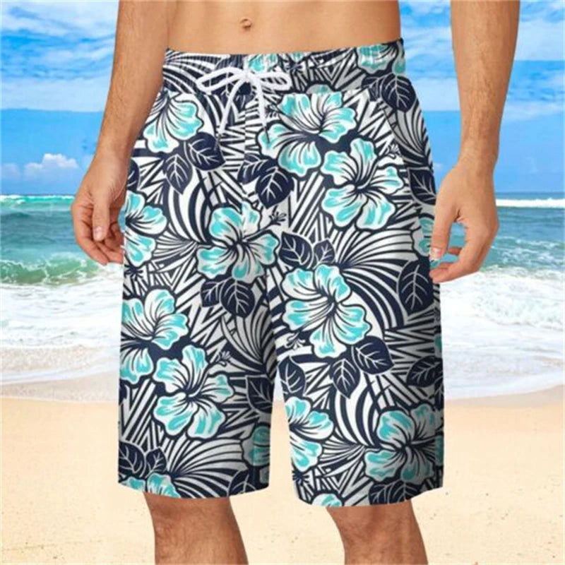 Florale Beach-Shorts – 3D-gedruckte Surfboard-Shorts für Männer und Kinder, Schwimm-Shorts, Gym-Shorts und mehr