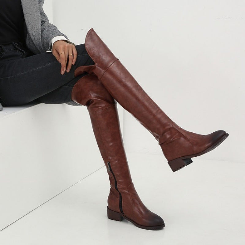 Overknee boots for women – flat, elegant and versatile