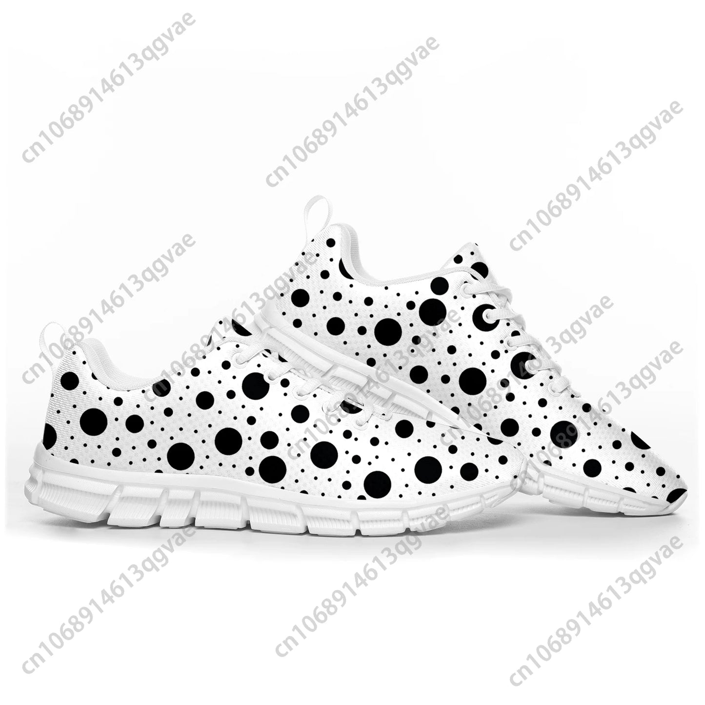 Polka-Dot Sportschuhe – Maßgeschneiderte Sneaker für Damen, Herren, Teenager und Kinder