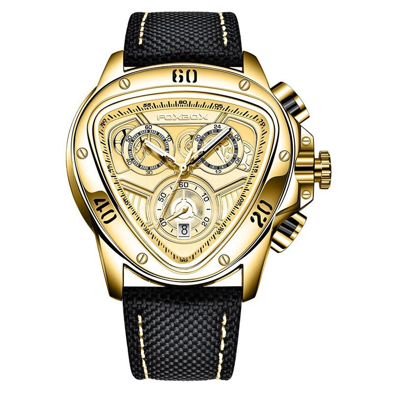 Triangular Snake Head Multifunction Chronometer