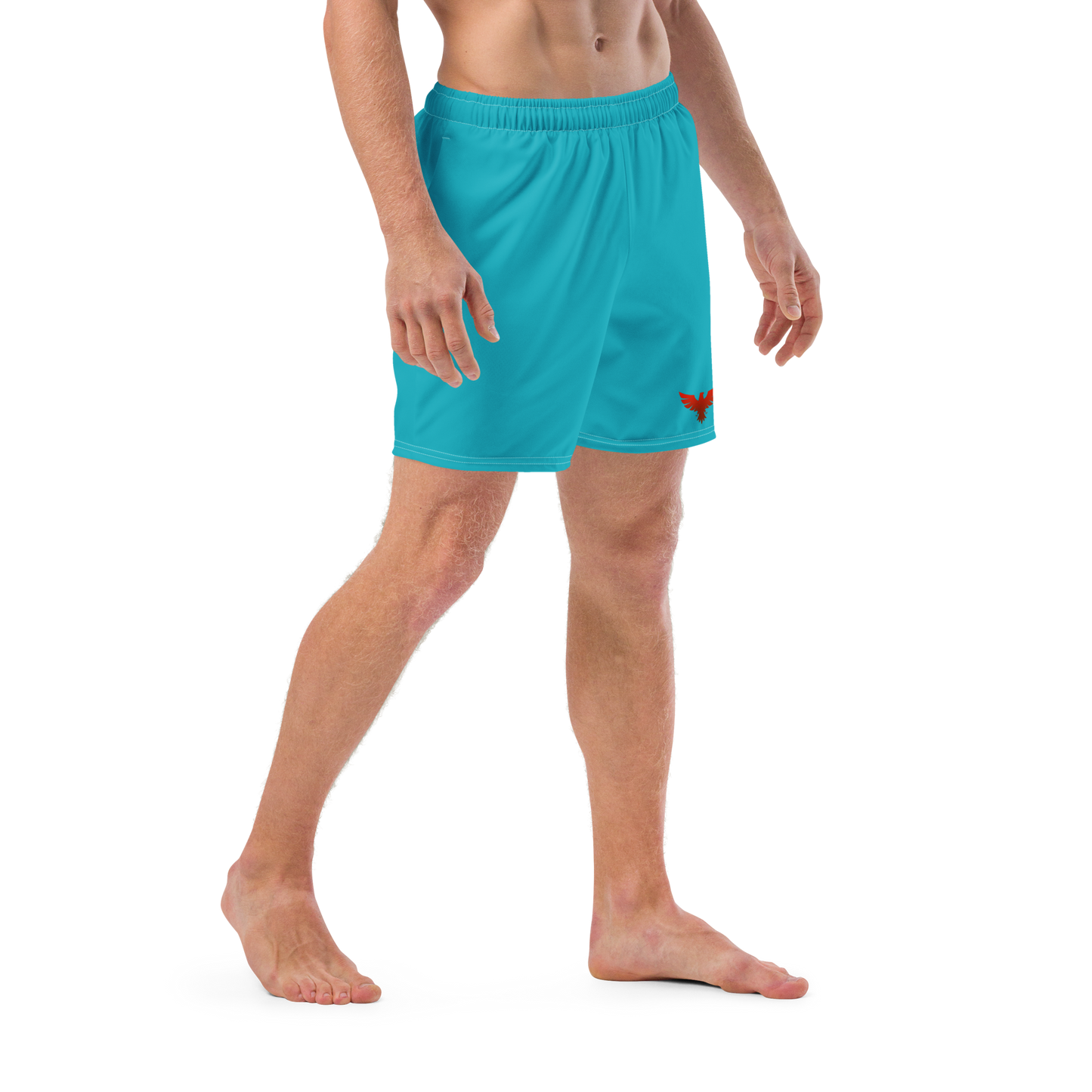 Herren-Schwimmshorts "Teal Recycled Mid-Length" aus recyceltem Material mit UPF 50+ 🌊🩲