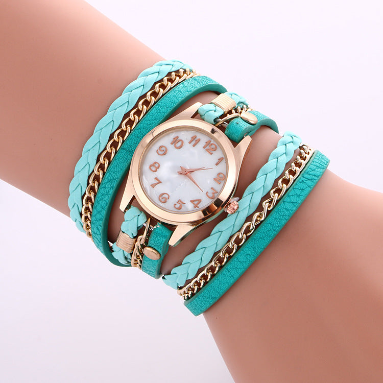 Bohemian Armbanduhr mit Armband im Bangle-Stil