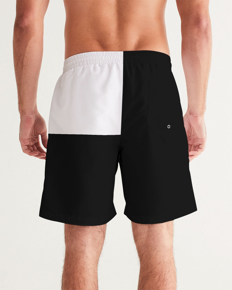 Grafisches Schachmuster Schwarz & Weiß – Klassische 7"= 18 cm, Herren-Boxershort