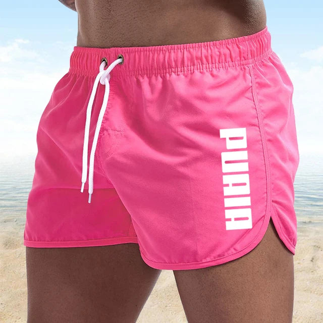 Neue heiße Sommer Badehosen – Sportliche Gym- und Lauf-Shorts für Männer, Luxus Strand-Shorts, Schnell Trocknende Herren Badebekleidung, Boardshorts und Briefs