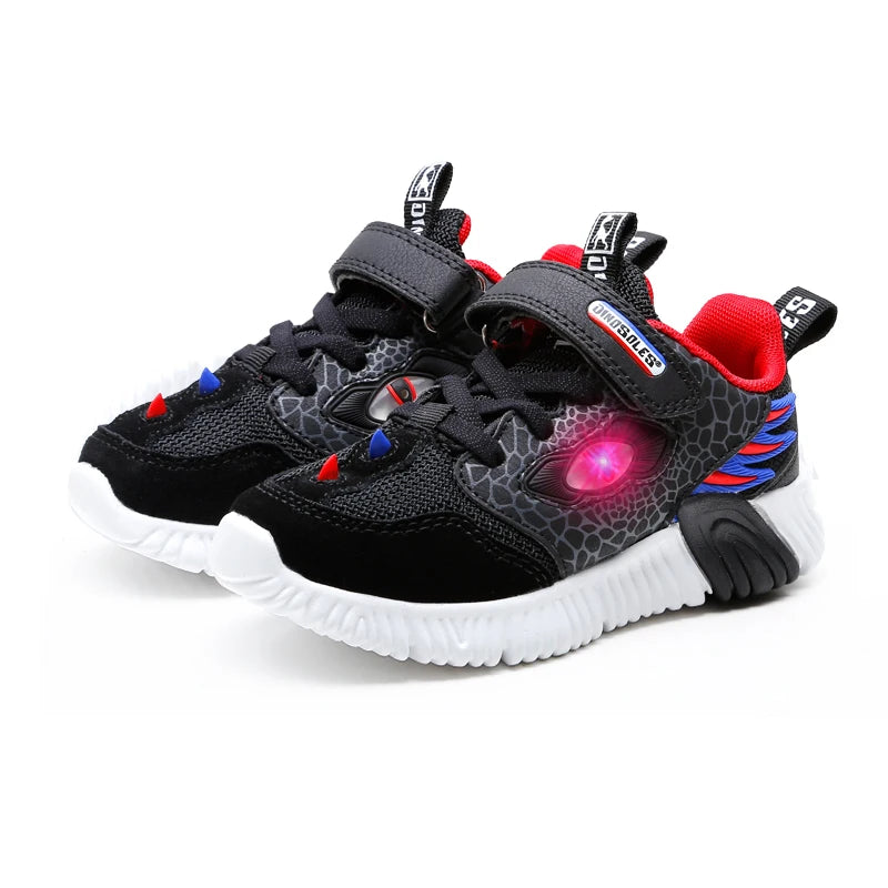 EXDINO Kinder LED-Schuhe – Leuchtende Sportsneaker für Jungen und Mädchen