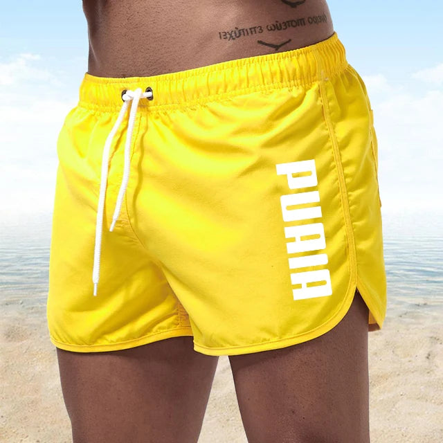 Neue heiße Sommer Badehosen – Sportliche Gym- und Lauf-Shorts für Männer, Luxus Strand-Shorts, Schnell Trocknende Herren Badebekleidung, Boardshorts und Briefs