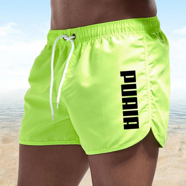 Neue heiße Sommer Badehosen – Sportliche Gym- und Lauf-Shorts für Männer, Luxus Strand-Shorts, Schnell Trocknende Herren Badebekleidung, Boardshorts und Briefs