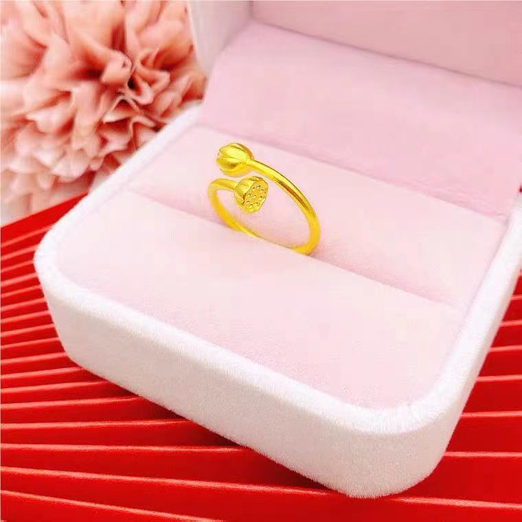 18K Gold Zwei-Welten-Ring – Eleganz und Moderne vereint