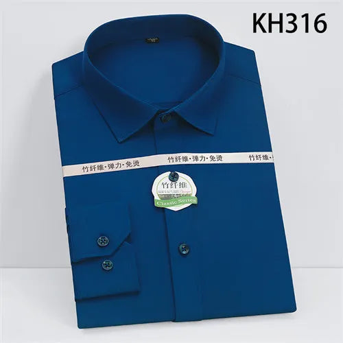 Helles Rotes Langarmhemd Herrenmode Slim Fit Hemden Weiße, Blaue, Graue Herren Tops Schwarzes, Lilanes, Grünes Kleid Camisa Männlich Chemise