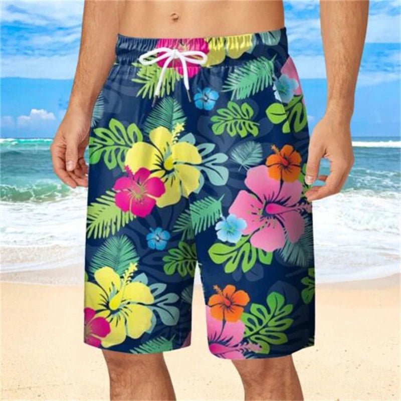 Florale Beach-Shorts – 3D-gedruckte Surfboard-Shorts für Männer und Kinder, Schwimm-Shorts, Gym-Shorts und mehr