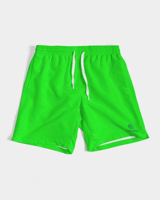 Neon Green 7" Classic Men Swim Trunk