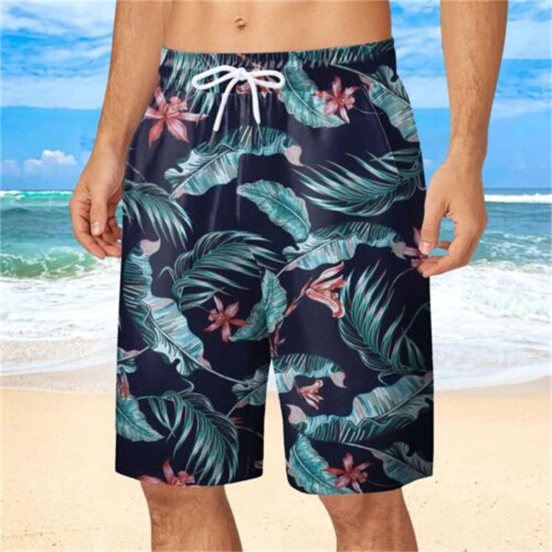 Florale Beach-Shorts – 3D-gedruckte Surfboard-Shorts für Männer und Kinder, Schwimm-Shorts, Gym-Shorts und mehr