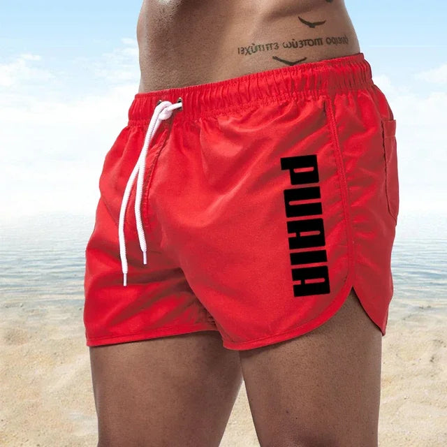 Neue heiße Sommer Badehosen – Sportliche Gym- und Lauf-Shorts für Männer, Luxus Strand-Shorts, Schnell Trocknende Herren Badebekleidung, Boardshorts und Briefs